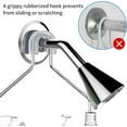 thumbnail image 3 of Linqz 2-Tier Hanging Shower Caddy Over Shower Head, Bathroom Storage Organizer with 10 Hooks & Towel Bar, Rustproof Stainless Steel, Chrome Finish, 3 of 6