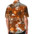thumbnail image 6 of Domuza Mens Hawaiian Shirt Short Sleeve Casual Stylish Button T Shirt Beach Vacation Relaxed Fit Lightweight Blouse White 3XL, 6 of 7
