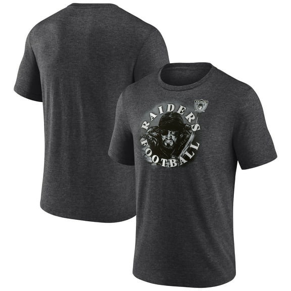 Men's  Charcoal Las Vegas Raiders Sporting Chance Tri-Blend T-Shirt