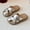 Gray, variant on Viluyesy Girls Slide Sandals Kids Summer Criss Cross Open Toe Slip On Lightweight Casual Shoes Gray Size 1.5 Big Kids
