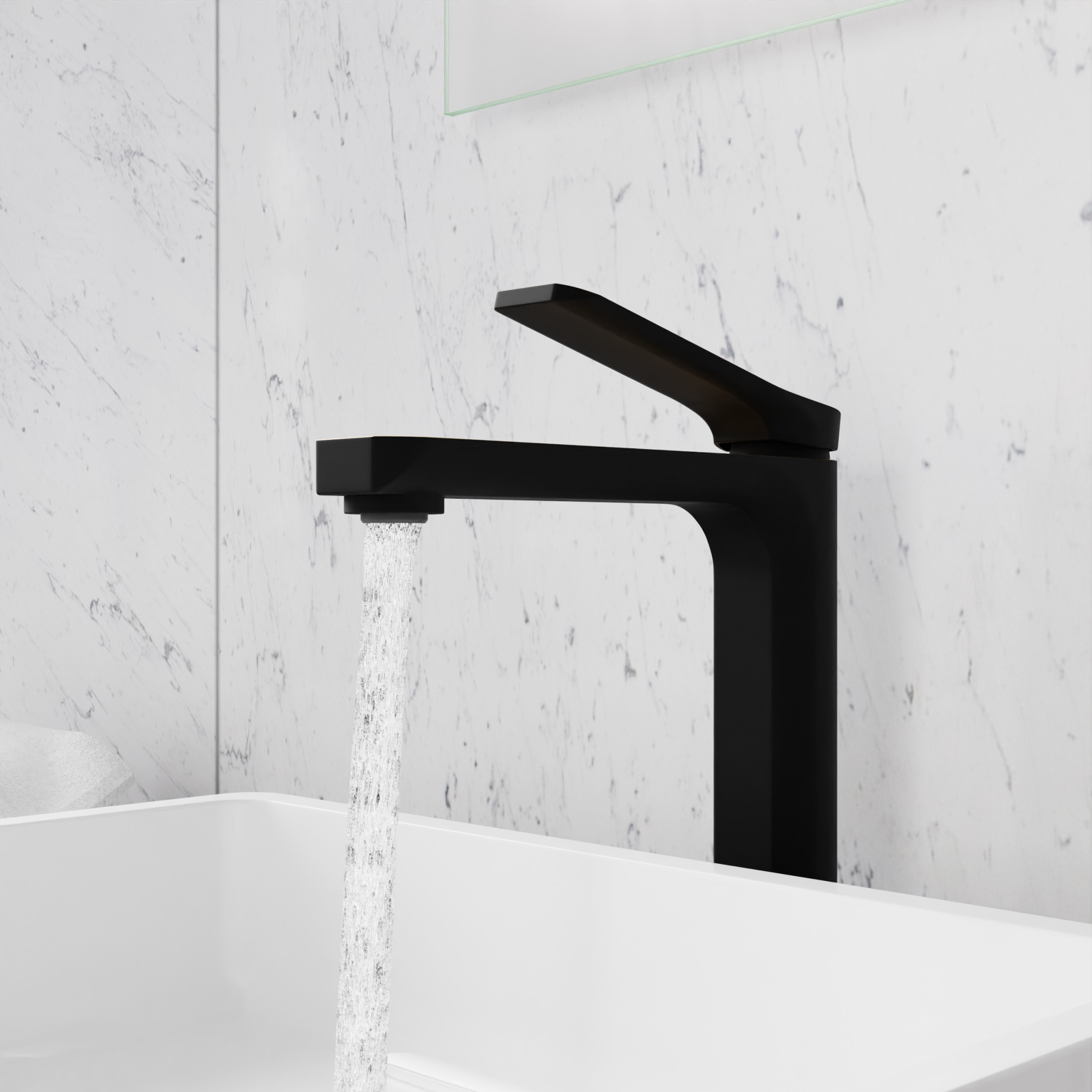 ANZZI Vessel Sink Faucet, Single-Handle Single-Hole with Pop-Up Drain in Matte Black & Brushed Gold