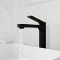 thumbnail image 3 of ANZZI Vessel Sink Faucet, Single-Handle Single-Hole with Pop-Up Drain in Matte Black & Brushed Gold, 3 of 8