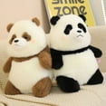 Comfy Throw Pillows for Couch Panda Toy Soft Black Panda Animal Toy