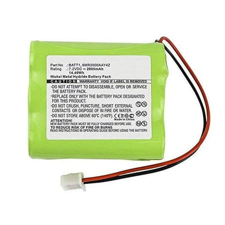 MPF Products BATT1, BATT1X, BATT2X, 228844, 6MR1600AAY4Z, 6MR2000AAY4Z Batterie de Remplacement compatible avec Panneau de Contrôle 2gIg go Système d'Alarme