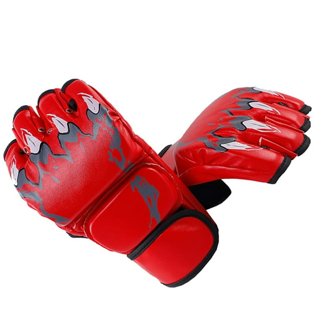 Guantes de kickboxing de medio dedo, guantes de boxeo de medio dedo para hombres, guantes de boxeo de medio dedo, guantes de boxeo de medio dedo, rendimiento de primer nivel
