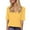 Yellow, variant on MIXUE Boho Tops For Women Summer Solid Color V Neck Short Sleeve Casual Basic Soft Pullover Shirts For Women T-shirts Outwear,Blue,M