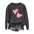 thumbnail image 7 of Valentines Sweatshirts for Women Cute Crew Neck Sweatshirt Heart Print Long Sleeve Shirt Fashion Trendy Outfits, 7 of 7