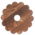 thumbnail image 3 of 1pc Flower Round Removable Solid Wood Flower Pot Tray with Rollers for Home, 3 of 7