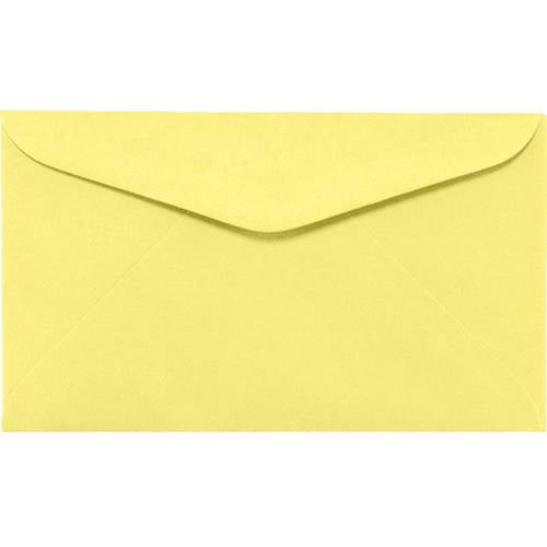 #6 1/4 Regular Envelopes (3 1/2 x 6) - Pastel Canary (500 Qty.)