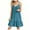 Green, variant on Sundress for Women 2025 -Spaghetti Strap V Neck Mini Dress Pleated Ruffle Flowy Vacation Beach Boho Dress XL