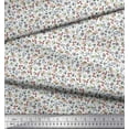 thumbnail image 3 of Soimoi Poly Georgette Tissu Ver de Terre, de Fruits et d'Insectes Tissu Imprimé 1 Yard 42 Inch Wide, 3 of 3