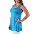 thumbnail image 2 of Plus Size Sleeveless Tunic Tank, 2 of 3