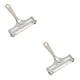 thumbnail image 4 of Toystoory Cortador de mantequilla ajustable: liviano y portátil para cortar mantequilla de manera conveniente Rebanador de queso duradero Plata Plata esmerilada 2piezas, 4 of 4