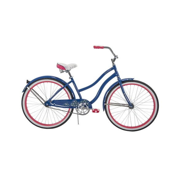 Huffy 26" Fairmont Cruiser Bike, Fits Riders 5'0" , Blue, Adult, Women's