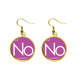 thumbnail image 1 of Tabla de los elementos actínidos nobelium no período de química Ear Dangle Golden Drop Earring Jewelry Mujer Unbranded M, 1 of 3