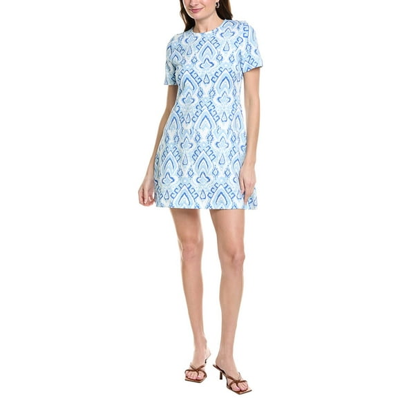 Sail to Sable womens  Tiered mini Dress, XL, Blue