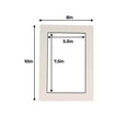 thumbnail image 3 of White 8x10 Picture Frame Mat with Black Core for 6x8 Pictures - Fits 8x10 Frame - Pack of 10, 3 of 9
