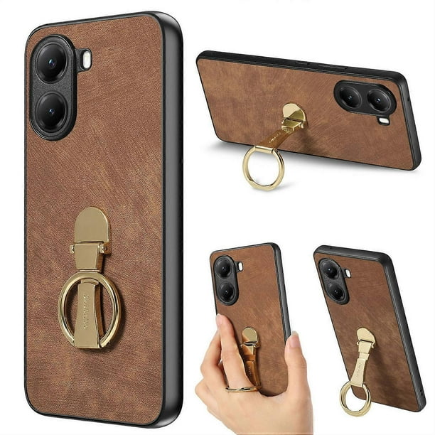 For Xiaomi Poco X7 Pro 5G Xiaomi Redmi Turbo 4 5G Case Folding Kickstand Retro Leather Back Phone Co