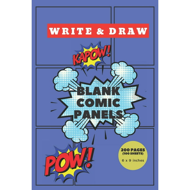 Blank Comic Panels Write Draw Templates For Cartoons Manga Anime Graphic Novels Film Tv Scripts Walmart Com Walmart Com