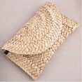 thumbnail image 4 of CHUANK Pochette de Plage en Paille Tressée pour Femmes, Sac à Main Rétro en Rotin Tricoté Fait à la Main, Pochette en Rotin Tressée à la Main, Portefeuille de Plage, 4 of 4