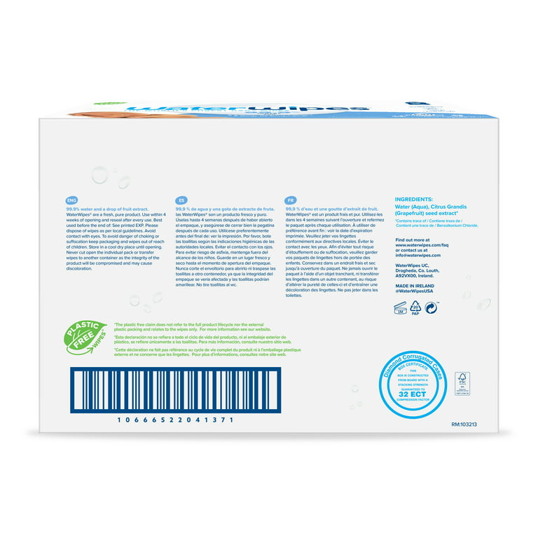 WaterWipes Débarbouillettes 60 pack