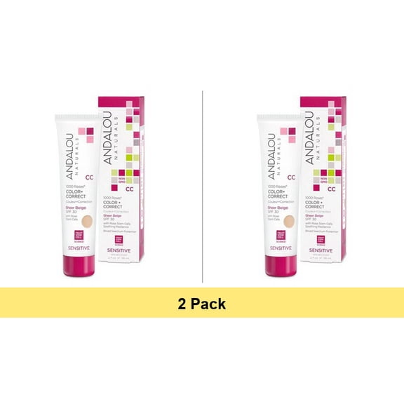 1000 Roses CC Color   Correct Sheer Nude SPF 30 - 2 Pack