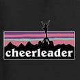 thumbnail image 5 of Wild Bobby Cheerleader Silhouette Girl Sports Women Standard V-Neck Tee, Black, Small, 5 of 5