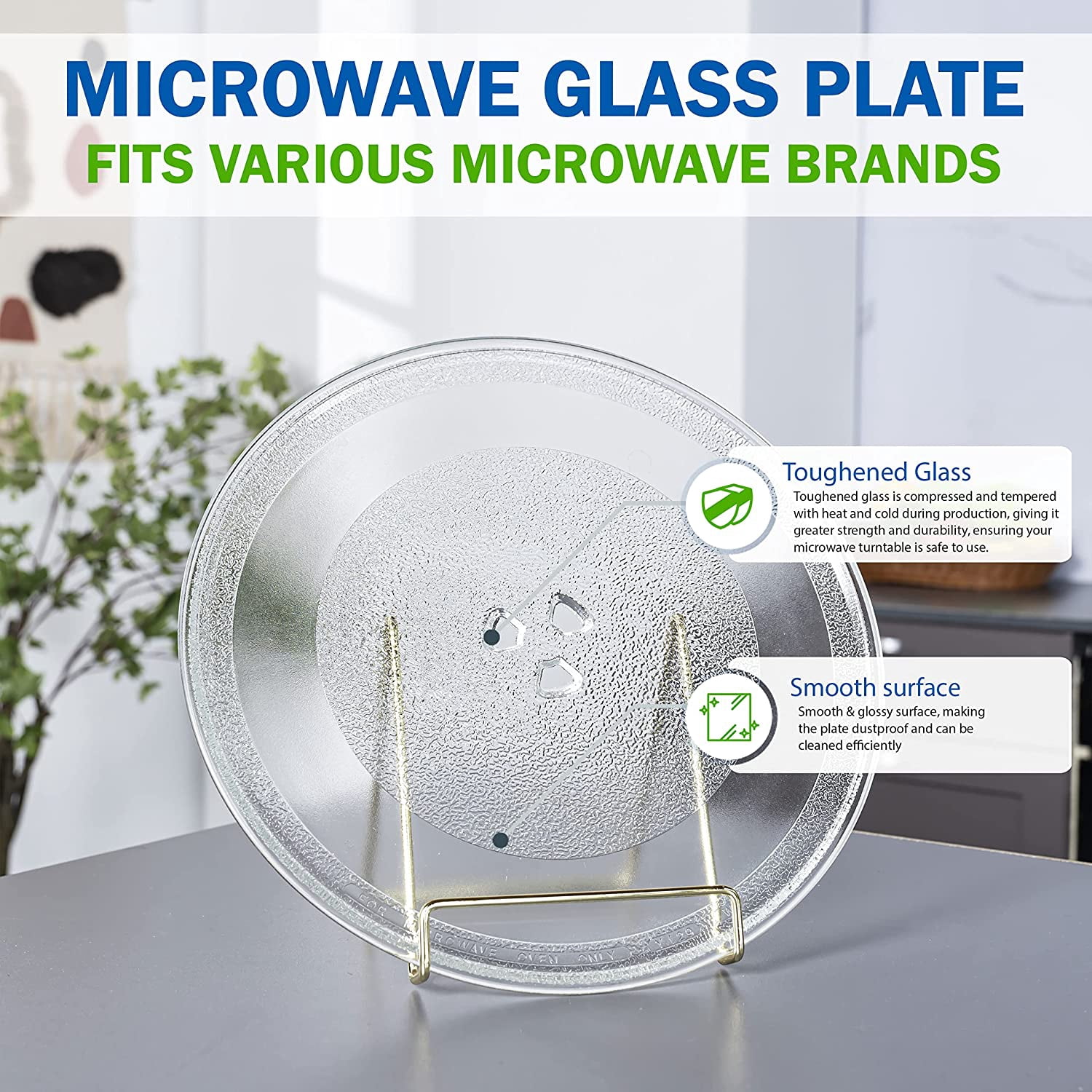 Replacement for Whirlpool W10337247, W11367904 Microwave Glass Tray 12 Inch