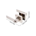 thumbnail image 2 of WRITWAA 1 Set Of Aluminum Lever Set Black Door Knobs With Lock For Kitchen Privacy Protection, 2 of 7