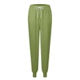 thumbnail image 5 of Outfmvch Workout Sets Two Piece Sets for Women Joggers for Women Long Sleeve Crewneck Tops Long Pants Tracksuit Sweatsuits Lounge Sets for Women Workout Sets for Women Z Green L, 5 of 8