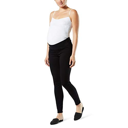 Maternity Baby Bump Skinny Jeans, Noir 