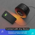 iHome PowerClock Glow Alarm Clock Bluetooth Color Changing FM Clock