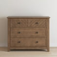 thumbnail image 5 of Child Craft Atwood 42" Interlocking 3-Drawer Dresser for Nursery or Bedroom, Chevron Design, Cocoa Bean, 5 of 6