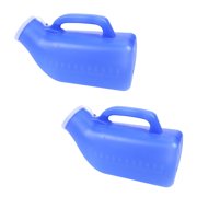 Manunclaims Urinals for Men 1000ML/32oz, Plastic Urine Bottles for Men, Spill Proof Screw Cap Lid, Portable Male Urinals, Urinal Bottle for Car, Elderly & Incontinence