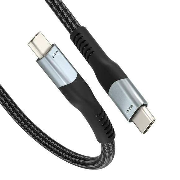 shiyou-240W USB 4 Cable 3.3ft, Supports 8K@60Hz HD Display & 40Gbps Data Transfer, USB C to USB C Fast Charging for iPhone 15/Pro/Plus/Pro Max, Samsung Galaxy, Hub, Docking Station, Monitors and More
