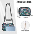 thumbnail image 4 of FORMRS Mini Crossbody Bag for Women Adjustable Rope Shoulder Casual Phone Purse, Green Cartoon Truck Pattern, 4 of 7