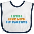 thumbnail image 3 of Inktastic I Still Live with My Parents Boys or Girls Baby Bib, 3 of 4
