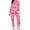 515_Hot Pink, variant on Valentine's Day Matching Pajamas for Couples Springs Women Pajama Sets V Neck Loungewear Women's Sleepwear Long Sleeve Shirts Womens Pjs Sets Hot Pink