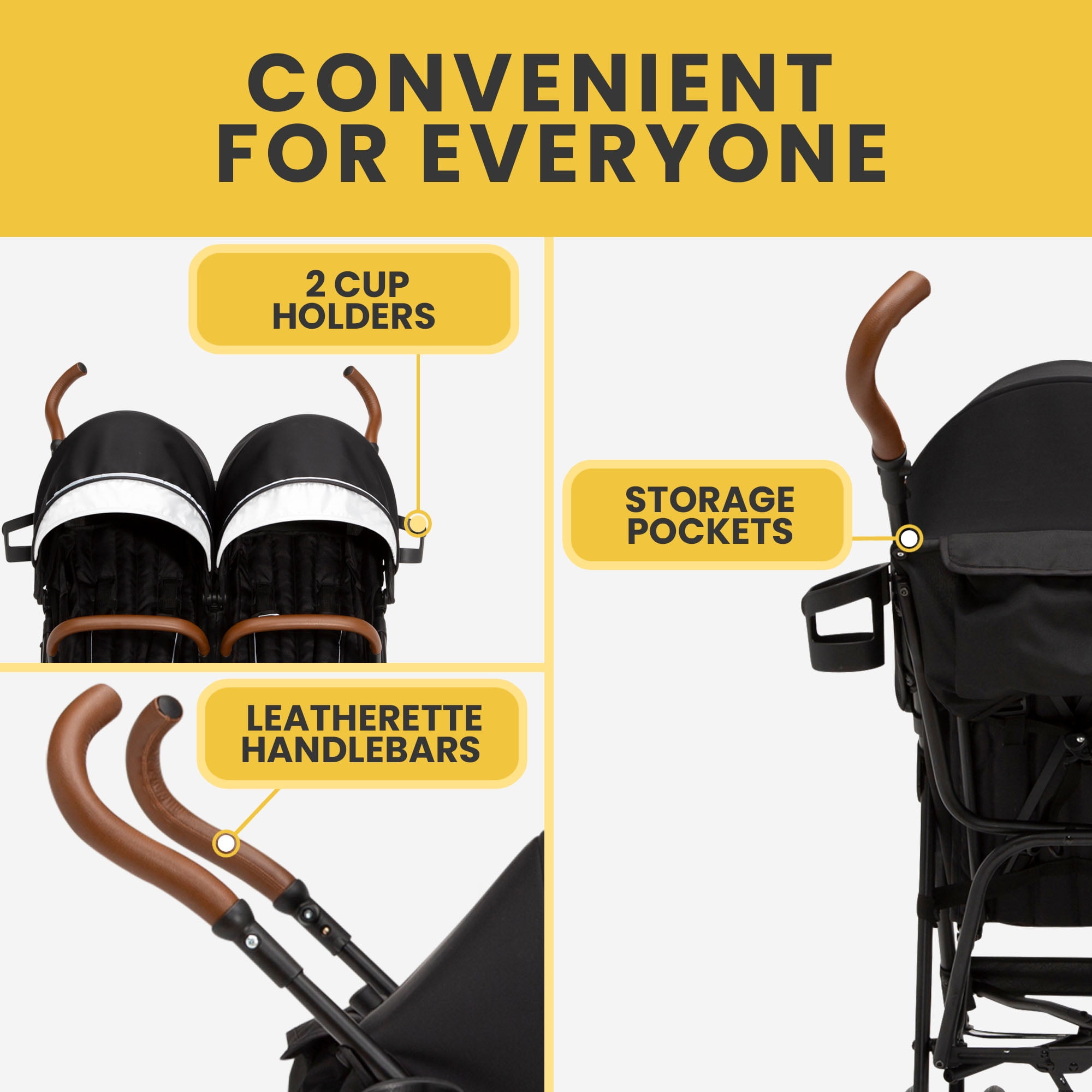 Jeep PowerGlyde Plus Side x Side Lightweight Double Stroller Jeep PowerGlyde Plus Side x Side Lightweight Double Stroller