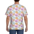 thumbnail image 3 of Bixox Men's Donuts and Coffee Printed Short Sleeve Skinny Athletic T-Shirt, 3 of 6