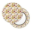 thumbnail image 2 of Bingfone Mushroom Padded Round Bar Stool Cover Cushion with Elastic Fabric Round Chair Seat - Mushroom, 2 of 7