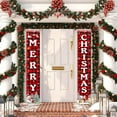 thumbnail image 6 of Merry Christmas Banner Christmas Decorations Xmas Porch Door Sign Decor Welcome Banner For Indoor Outdoor Wall Christmas Decorations Indoor Outdoor (72x12inch/180x30cm), 6 of 9