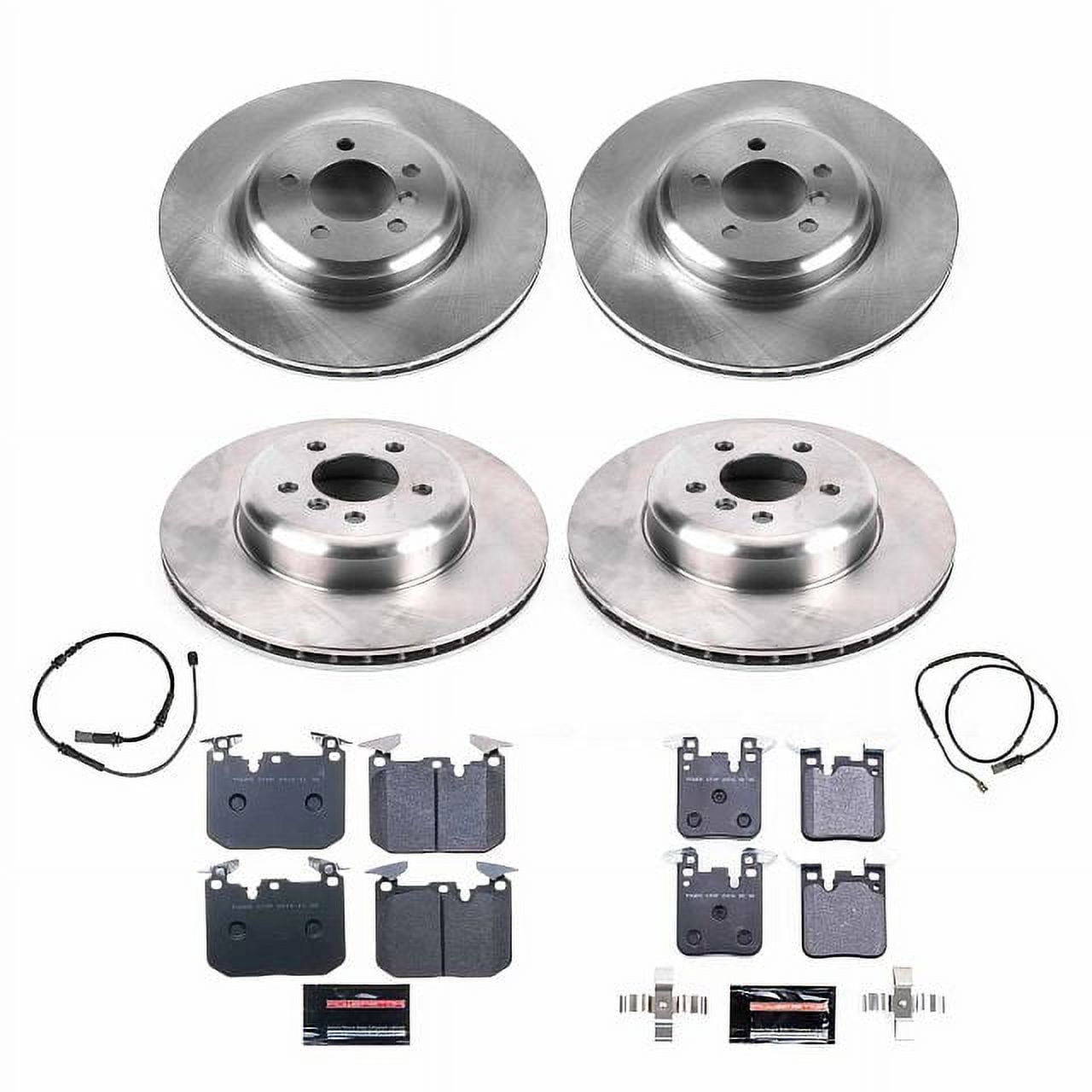 Power Stop Front and Rear Track Day Brake Pad and Rotor Kit TDBK7436 Fits 2018 BMW 440i