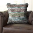 thumbnail image 6 of Ox Bay Drew 18" x 18" Green/Blue Striped Cotton Blend Adult Decorative Throw Pillow Cover, 6 of 6