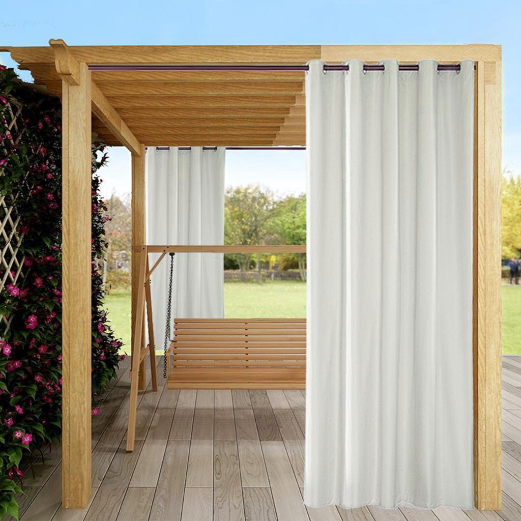Privacy Curtain Panel Outdoor Drape for Lanai Cabana Porch Garden , 54x84inch