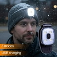 thumbnail image 2 of LED Clip Flashlight 4 Modes USB Recharge able Clip Safety On Light, 2 of 8