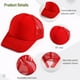 thumbnail image 4 of 10 gorras de camionero en blanco para sublimación, cómodas gorras de malla de poliéster, gorras de béisbol unisex de malla con cierre a presión, gorras de malla de verano para hombres y mujeres., 4 of 7