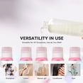 thumbnail image 4 of Silicone Dispenser Bottle, Travel Shampoo Bottle, 2 in 1 Cleaning Fluid Dispenser with Brush Head, Portable Leakproof Toiletry Container, Squeeze Bottle for Shampoo Body Wash, 4 of 6