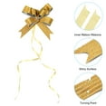 thumbnail image 4 of Uxcell 2" Pull Bows Present Wrapping String Bows Ribbon Striped Style Decorative Bow Tie Gold Tone 40 Pack, 4 of 6