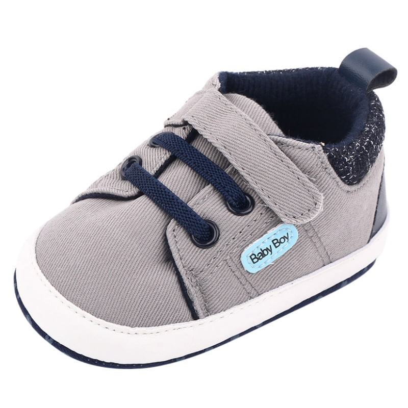Newborn Baby Infant Soft Sole Crib Shoes Anti-Slip Toddler Boy Girl Canvas Shoes 